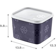 Ahl Shop 4'lü Set No Frost Saklama Kabı Lacivert 1250 ml