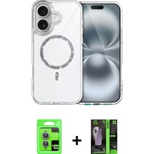 Marsilyan™- iPhone 17 Kılıf Kıvılcım Form Prime - Şeffaf 360 Full Body Arka Koruyucu + Raze Metal Kamera Lens - Akmı