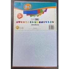U-4 Eva Simli Köpük Kağıt 10 Renk 20X30CM Glitter Foam Sheet El Işi Okul Projesi U4-147