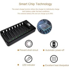 Ahl Shop I-Gen G811 8'li Pil Şarj Aleti + 8 Adet Aaa Pro 1100 Mah Şarj Edilebilir Ince Şarjlı Kalem Pilli Set 1.2V Ni-Mh