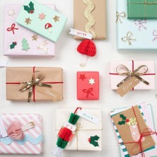 Ahl Shop - Felt Christmas Icon Stickers - Yeni Yıl Motifli Çıkartmalar (4'lü)