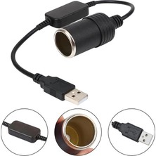 Xtechnx Powermaster PM-5726 USB 2.0 Siyah 5 Volt 2 Amper To 12 Volt 800MAH Araç Çakmaklığına Çevirici