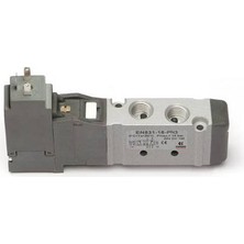 Camozzi EN531-16-PN3 5/2 Yollu Monostabil Solenoid Valf 24V Dc G1/8