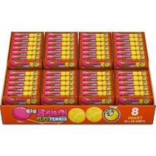 Big Babol Play Tennis Ananas Aromalı Balonlu Sakız ( 20 gr * 28 ) * 8 Adet