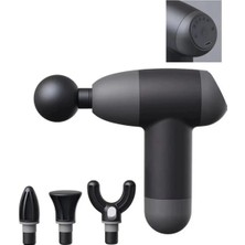 Tastech Titreşimli Mini Masaj Aleti 4 Başlıklı 5 Hız Ayarlı 6mm Derin Doku Massage Gun 3200RPM 1200MAH