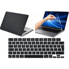 Arabulalaca Macbook Pro  13 Inç A2338  A2686  A2289  A2159  A2251   Işlemçi   Kılıf Hardcase Kapak +  Klavye Koruyucu +Ekran Koruyucu 3 Lü Set..