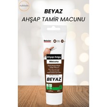 Nublado Beyaz Renk Ahşap Parke Tamir Macunu Mobilya Masa Dolgu Çatlak Çizik Giderici 125 ml