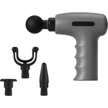 Tastech Titreşimli Masaj Aleti 4 Başlıklı 5 Hız Ayarlı 6mm Derin Doku Massage Gun 3200RPM 1200MAH
