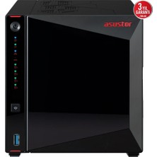 Asustor 4diskli Celeron N5105 Qc-4gb Ram-2-2.5gbe Nas Server AS5404T