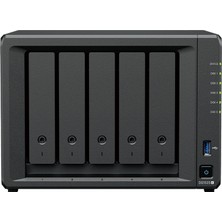 Synology 5diskli Ryzen V1500B 8gb Ram-2.5gbe Nas Server DS1525 Plus