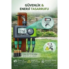 Conocer 4 Çıkışlı Akıllı Sulama Zamanlayıcı ITV447 Bahçe Musluk Timer IP65 Su Geçirmez Otomatik Sulama