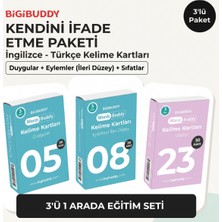 Bigibuddy Wordsbuddy Türkçe Ingilizce Kelime Kartları Kendini Ifade Etme 90 Kart 3’lü Set (Bigione Cihaz Hariç)