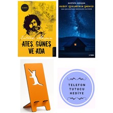 Destek Yayınları Ateş Güneş ve Ada - Ertürk Akşun + Kuzey Işıklarının Şarkısı + Telefon Tutucu