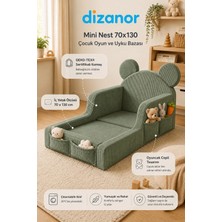 Dizanor Mini Nest 6’sı 1 Arada Modüler Bebek Oyun Parkı, Park Yatak, Beşik, Baza, Oyun Alanı ve Top Havuzu