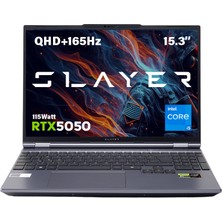 Game Garaj Slayer X5T2-5050 C2 Intel Core I5 14450HX 16GB Ram 1tb SSD RTX5050 15.3" 165Hz Qhd+ IPS Freedos Gaming Laptop