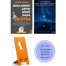 Destek Yayınları Akıllandım Artık Şimdi Daha Deliyim - Nilgün Bodur + Kuzey Işıklarının Şarkısı + Telefon Tutucu