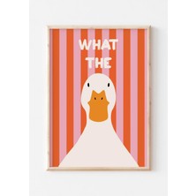 Nt Handmade Mc Home Art Çerçeveli Uv Baskı What The Duck Duvar Tablosu – Modern & Şık Duvar Dekoru