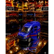 Oyuncak Sahili Jandarma Minibüs Diecast Metal 112 Imdat Acil Oyuncak 4 Siren Sesli Işıklı Minibüs Arka Ön 4 Kapı Açılır