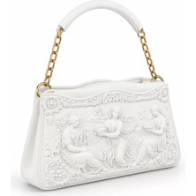 Tigea Accessories Woman Art El Çantası Konsept 3D Üreti̇m Iskandi̇nav Tarzı Beyaz