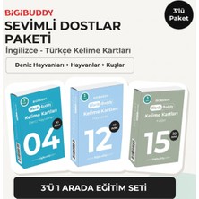 Bigibuddy Wordsbuddy Çocuklar Için Türkçe Ingilizce Sevimli Dostlar Paketi 90 Kart 3'lü Set (Cihaz Hariç)