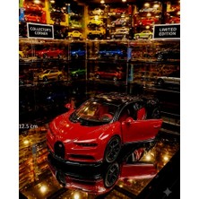 Oyuncak Sahili Bugatti Veyron W16 Diecast 1:36 Koleksyion Model Ölçek Orjnal Metal Araba Kapıları Açılır 12.5cm Weyron Kırmızı