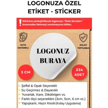 Nur Print Logonuza Özel Kişiye Özel Firma Şirket Marka Butik Logo Etiketi Paketleme Kargo Ambalaj Şeffaf & Opak Sticker Seti