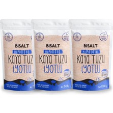 Bisalt Himalaya Kaya Tuzu Ince Iyotlu 3 x 1500 G (3'lü Avantaj Paketi)