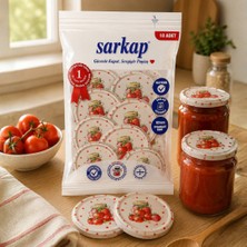 Sarkap Hijyenik Paketli 10'lu 82 mm Kapak - Domates Kavanozu - Krem