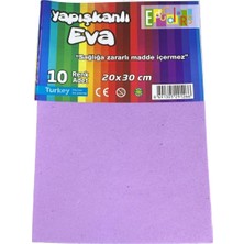 Educolors Yapışkanlı Eva Köpük Levha 10 Renk 20X30 cm Okul Öncesi Sanat Etkinlik Malzemesi