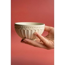 Ceramingo Hürrem Çorba Kasesi 12 cm Ham Seramik Bisküvi Tek Parça