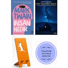 Destek Yayınları Insan Nedir - Mark Twain + Kuzey Işıklarının Şarkısı + Telefon Tutucu