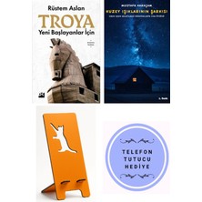 Doğan Kitap Yeni Başlayanlar Için Troya - Rüstem Aslan + Kuzey Işıklarının Şarkısı + Telefon Tutucu
