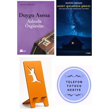 Doğan Kitap Aslında Özgürsün - Duygu Asena + Kuzey Işıklarının Şarkısı + Telefon Tutucu