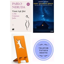 Doğan Kitap Yirmi Aşk Şiiri ve Bir Umutsuz Şarkı - Pablo Neruda + Kuzey Işıklarının Şarkısı + Telefon Tutucu