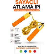 Alıç Sayaçlı Atlama Ipi Mekanik Sayaçlı Sünger Saplı Dayanıklı Örgü Ip Ev Spor Salonu Kardiyo Fitness Egzersiz Ipi
