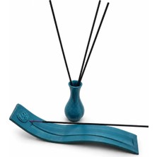 Tigea Accessories Tütsülük ve Vazo 3D Petrol Mavisi