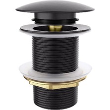 Valtemo Brass Pop-Up Matt Black Sifon Başlığı