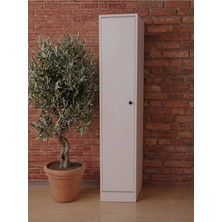 Bayold Mobilya Stone Mutfak Kiler Dolabı Banyo 5 Raflı Çok Amaçlı Dolap Beyaz