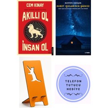Destek Yayınları Akıllı Ol Insan Ol - Cem Kınay + Kuzey Işıklarının Şarkısı + Telefon Tutucu