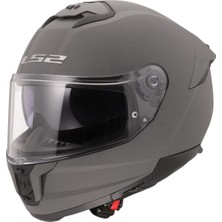 Kapalı Kask Ls2 Stream 2 Mat Concrete Orjinal Vizörlü 2xl