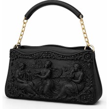Tigea Accessories Woman Art El Çantası Konsept 3D Üreti̇m Iskandi̇nav Tarzı Siyah
