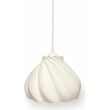 Tigea Accessories Pumpkin Tekli Avize Yatak Odası Mutfak Sarkıt Avize – Salon ve Oturma Odası Aydınlatması 70CM Beyaz