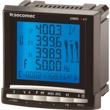 Socomec 48250207 Dırıs A60 Multifonksiyon Enerji Analizörü Panel Tipi Güç Analizörü
