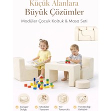 Saby Modüler Çocuk Çalışma, Oyun ve Etkinlik Masa Sandalye Takımı