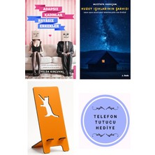 Destek Yayınları Adapsız Kadınlar Hayasız Erkekler - Yelda Kırçuval + Kuzey Işıklarının Şarkısı + Telefon Tutucu