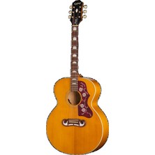 Epiphone J-200 Studio Elektro Akustik Gitar (Natural)