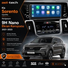 Ael-Tech Kia Sorento Uyumlu Navigasyon 9h Nano Ekran Koruyucu 2021-2023
