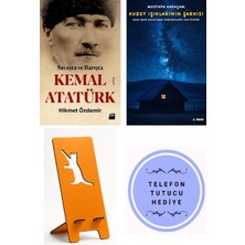 Doğan Kitap Savaşta ve Barışta Kemal Atatürk - Hikmet Özdemir + Kuzey Işıklarının Şarkısı + Telefon Tutucu