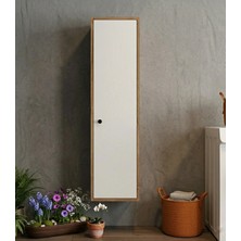 Bayold Mobilya Lina Banyo Dolabı Kiler Dolabı Çok Amaçlı Dolap Atlantik Çam & Beyaz