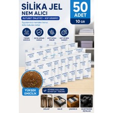 Dünya Magnet 50 Adet - Silikajel, Nem Alıcı, 10 Gr, Silika Jel Rutubet Önleyici Küf Giderici Gel